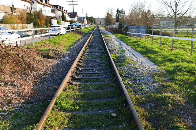 Ein Streckenabschnitt der Kandertalbahn in Rmmingen  | Foto: Victoria Langelott