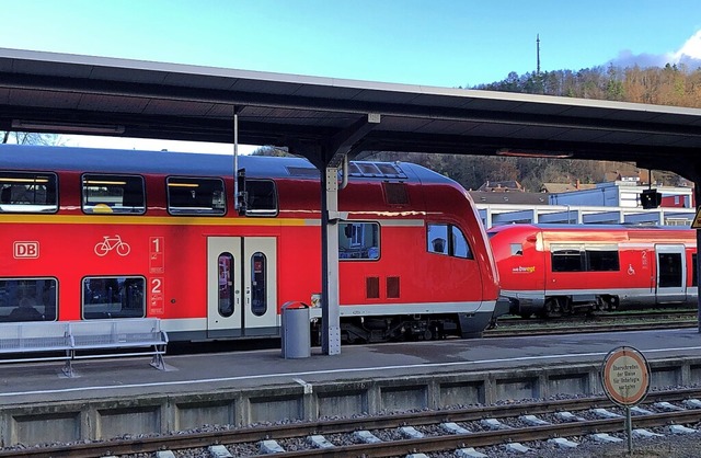 Seit dem Fahrplanwechsel am 12. Dezemb...ier im Bahnhof Waldshut zu sehen ist.   | Foto: Schlichter, Juliane