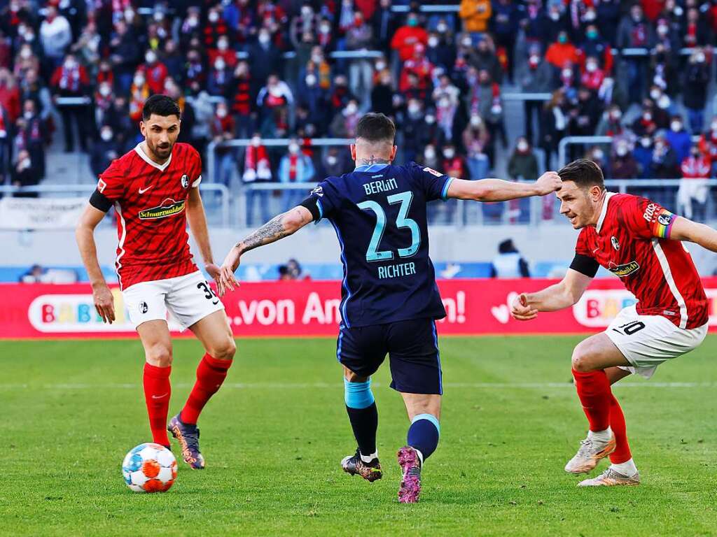 SC Freiburg gegen Hertha BSC – das Spiel in Bildern.