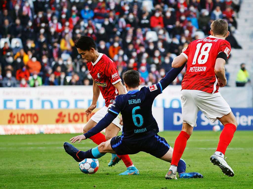 SC Freiburg gegen Hertha BSC – das Spiel in Bildern.