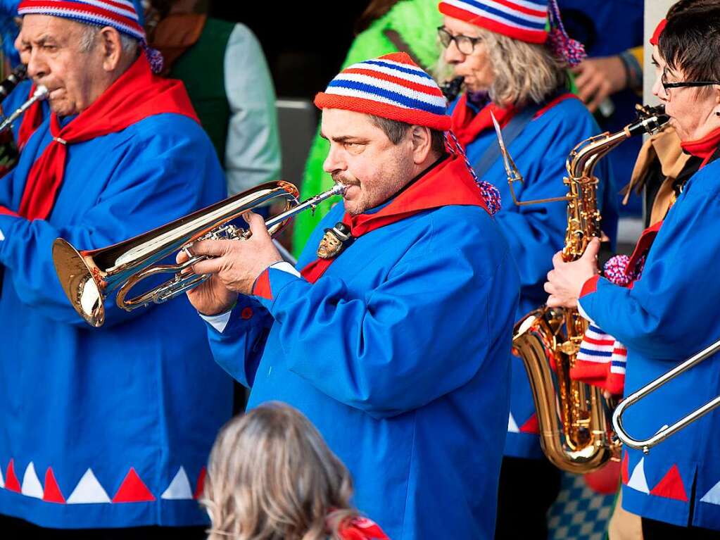 Die Gndelwanger Musik sorgte fr den richtigen Ton.