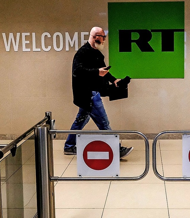 RT macht Propagandafernsehen.  | Foto: YURI KADOBNOV (AFP)