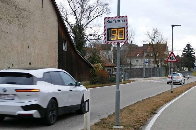 Tempo-Tafeln zeigen Wirkung in Efringen-Kirchen