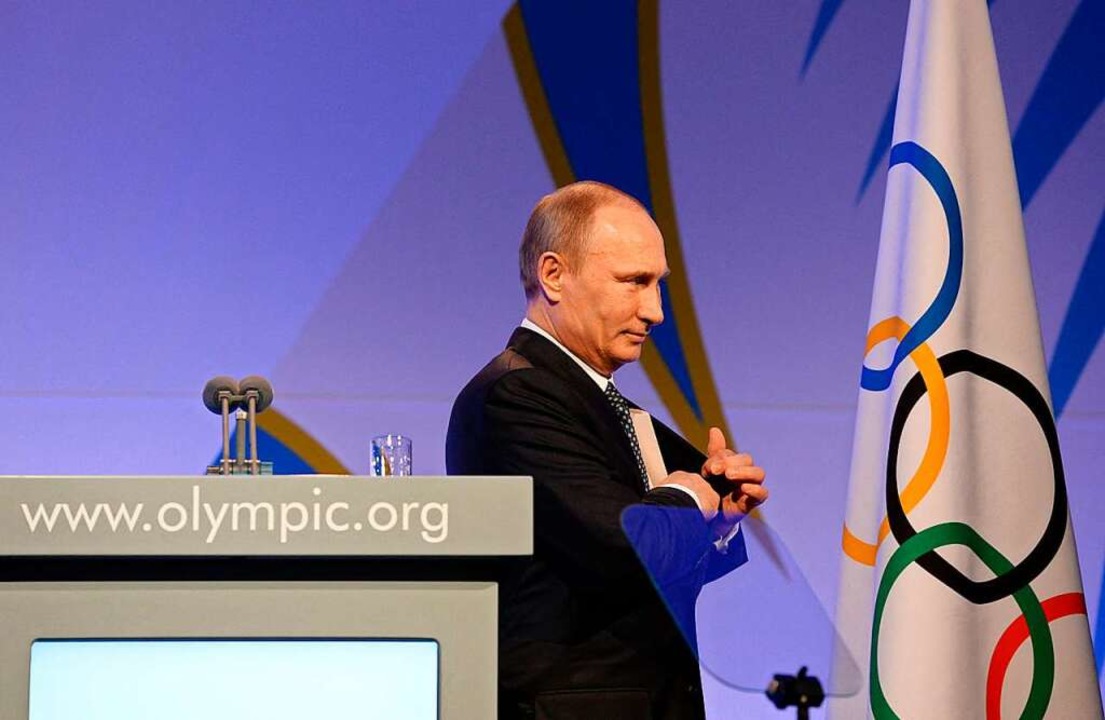 Passt jetzt nicht mehr zusammen: das I... Träger des olympischen Ordens in Gold  | Foto: ANDREJ ISAKOVIC (AFP)