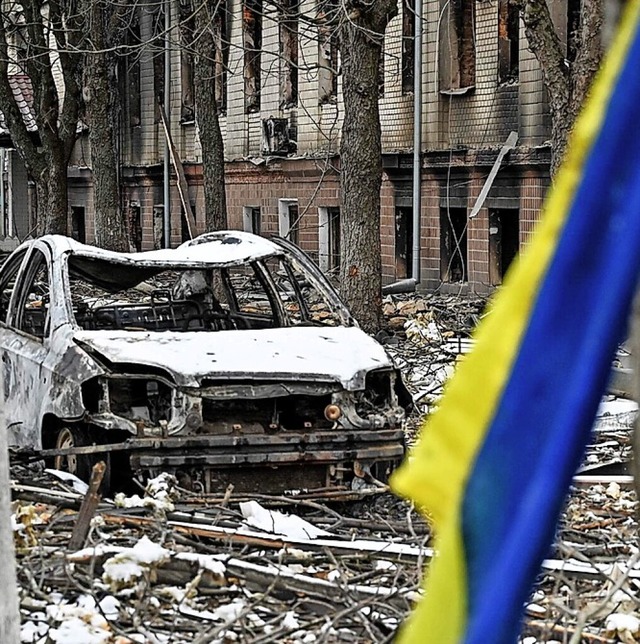 Zerstrung in der Nhe von Kiew  | Foto: GENYA SAVILOV (AFP)