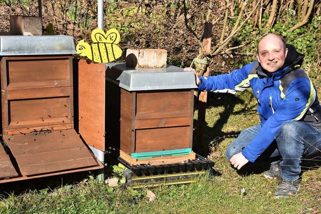 Andreas Volk ist Hobby-Imker und zweiter Vorsitzender im Imkerverein Glottertal.  | Foto: Andrea Steinhart