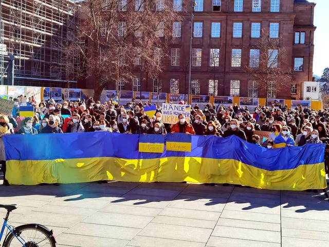 Am vergangenen Wochenende fand eine gr...uf dem Platz der Alten Synagoge statt.  | Foto: Elizaveta Belinskaya