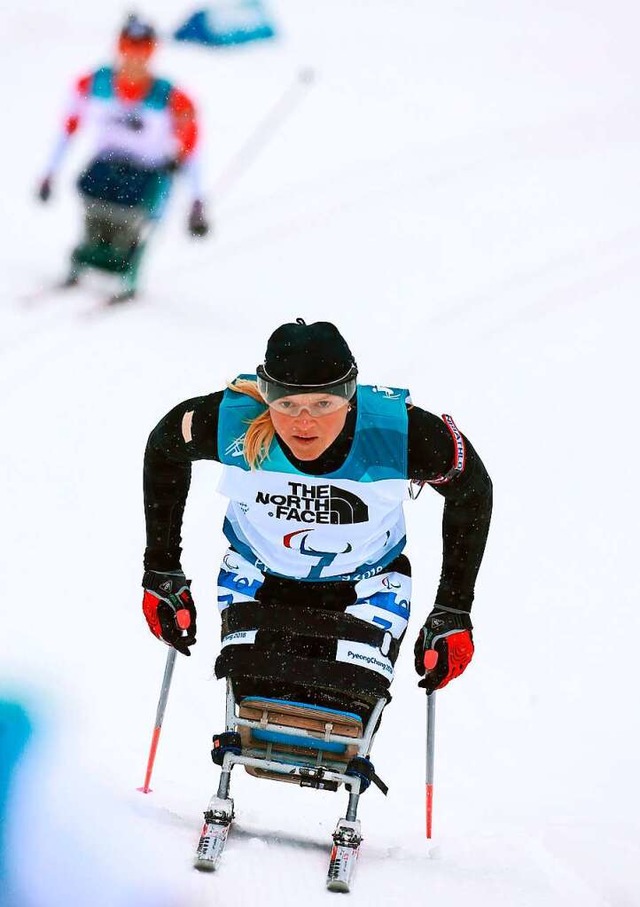 Paralympics in Pyeongchang 2018: Die r...vleva beim Rennen ber 12,5 Kilometer.  | Foto: Vladimir Smirnov