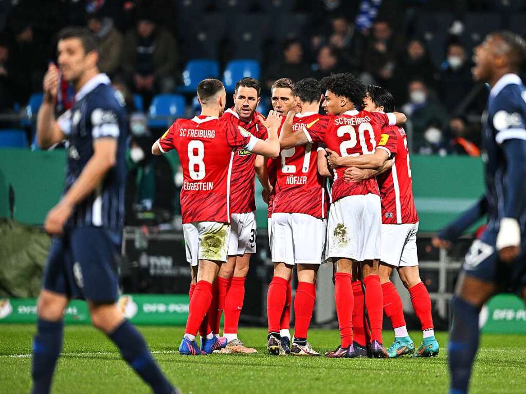 Der SC Freiburg steht im Halbfinale des DFB-Pokals.