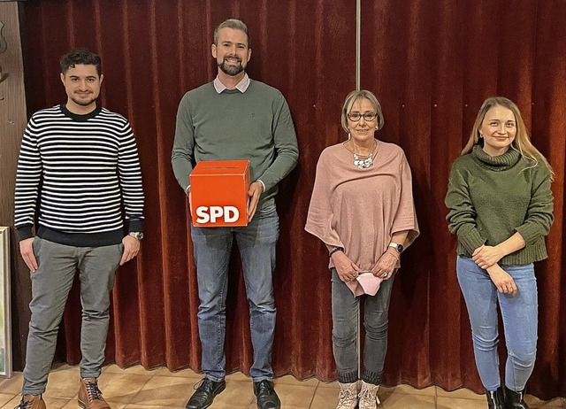 Der  neue Vorstand des Teninger SPD-Or...a Endres und Hannah Bhler (von links)  | Foto: privat