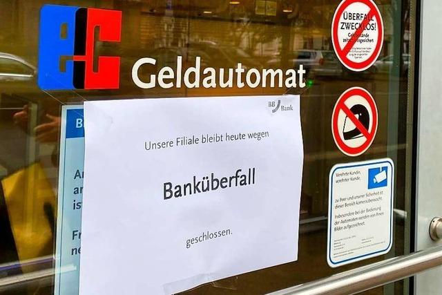 Die beiden Banküberfälle in Lörrach wurden von verschiedenen Tätern begangen