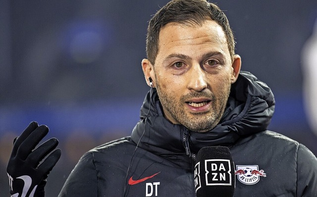 Leipzigs Trainer Domenico Tedesco   | Foto: Andreas Gora (dpa)