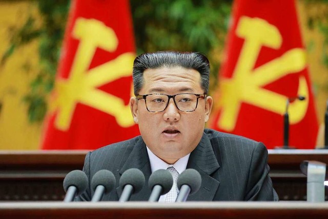 Der nordkoreanische Machthaber Kim Jong-un  | Foto: - (dpa)