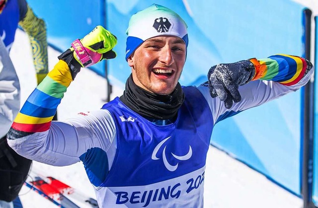 Marco Maier vom SV Kirchzarten gewinnt sensationell Biathlon-Silber.  | Foto: Jens Bttner (dpa)