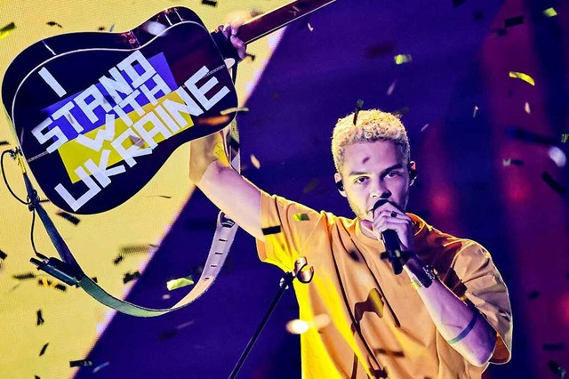 Er geht als Sieger aus einem Abend her...s wird Deutschland beim ESC vertreten.  | Foto: HANNIBAL HANSCHKE (AFP)