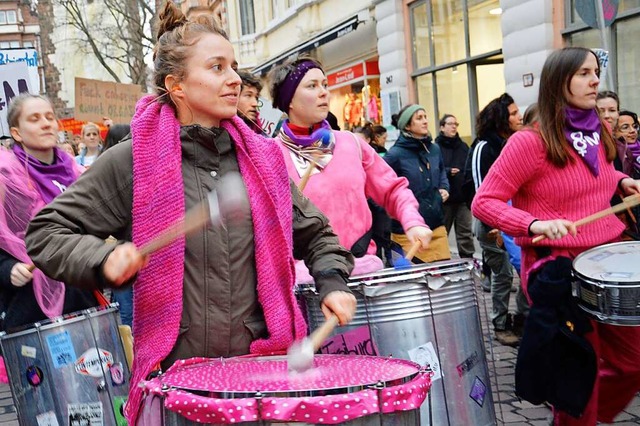 Auch 2020 gingen Frauen am Weltfrauentag auf die Strae.  | Foto: Sofie Hovmand