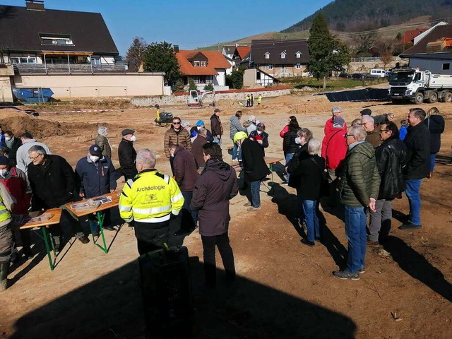 Eine freigelegte Mauer aus dem 16. Jah...aus Abbruchgebuden aus der Vorepoche.  | Foto: Winfried Kninger