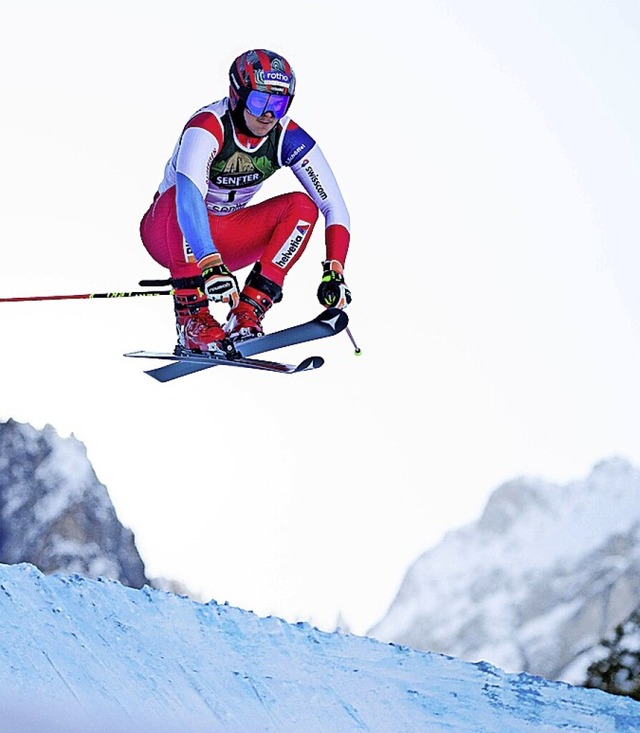 Schmerzensmann: Skicrosser Tobias Baur  | Foto: GEPA pictures/ Daniel Goetzhaber via www.imago-images.de