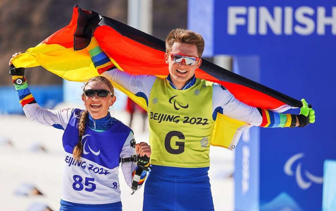 Gold für die Paralympics-Debütantin: D...er Pirmin Strecker vom SV Kirchzarten.  | Foto: Jens Büttner (dpa)