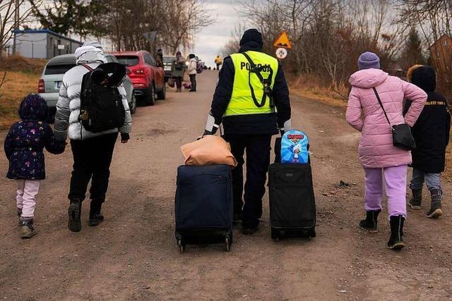 Die ersten ukrainischen Flüchtlinge sind in Weil am Rhein angekommen