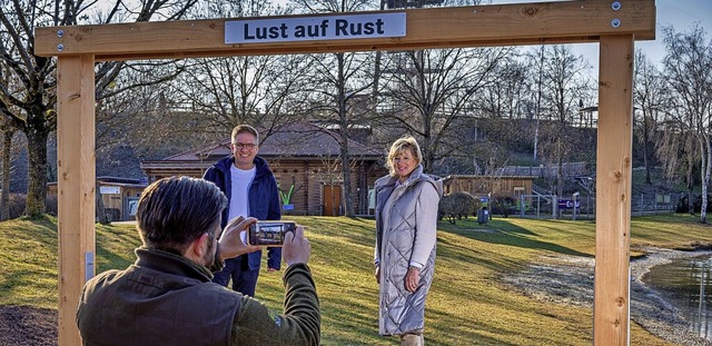 Ein  Foto machte Ranger Alexander Schi...a Mack im Foto-Rahmen im Naturzentrum.  | Foto: Bernhard Rein