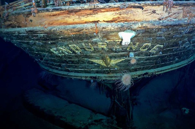 Das Hecks des Wracks der Endurance  | Foto: Falklands Maritime Heritage Trus (dpa)