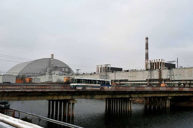 Das ehemalige ukrainische Atomkraftwer...obyl (Archivbild vom 8. Dezember 2020)  | Foto: GENYA SAVILOV (AFP)