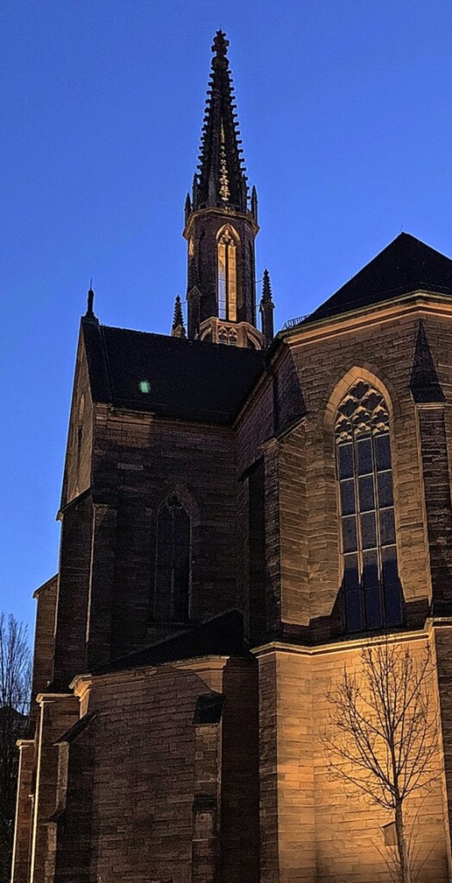 ber die mit Lichteffekten in Szene ge...ng, Kirche und Technischen Betrieben.   | Foto: Helmut Seller