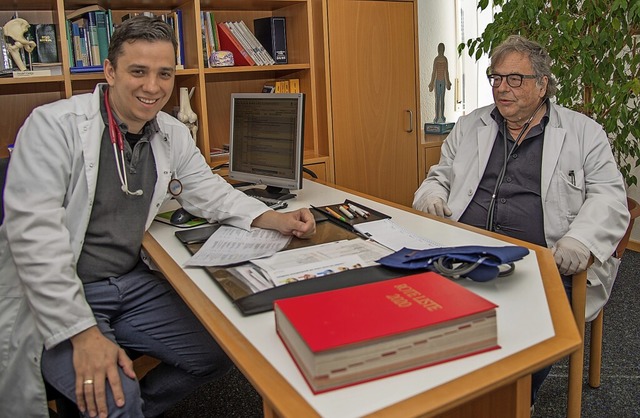 Robert Desiderato (rechts) freut sich ber Federico Murga als Nachfolger.   | Foto: Olaf Michel