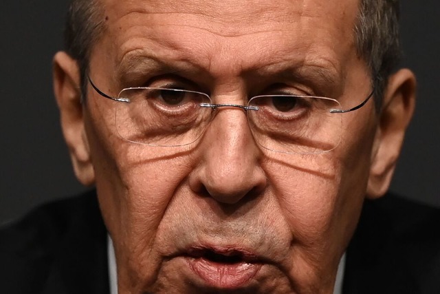 Russlands Auenminister Sergej Lawrow am Donnerstag in Antalya  | Foto: OZAN KOSE (AFP)