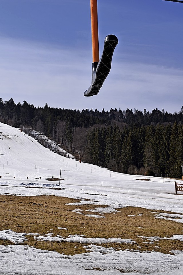 Skifahren ist in Herrischried derzeit nicht mehr mglich.  | Foto: Michael Krug
