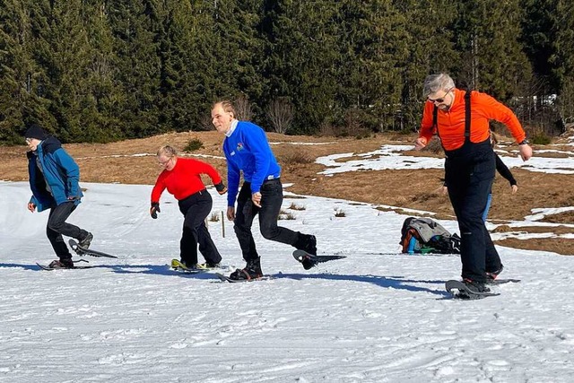 Auf die Pltze, fertig, los: Die Teilnehmer kamen ganz schn ins Schwitzen.  | Foto: Sarah Trinler