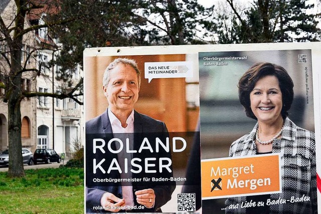 Kandidieren: Sozialdezernent Roland Kaiser und Magret Mergen  | Foto: Stefan Jehle