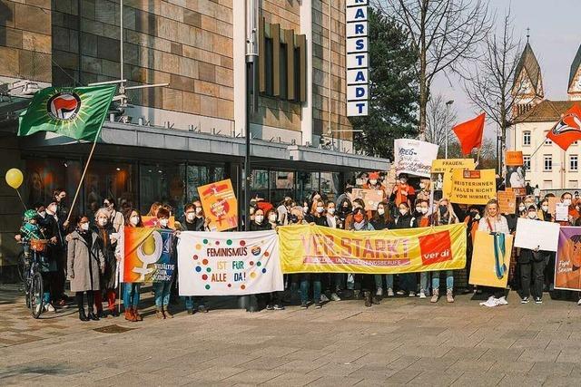 Rund 270 bei Demonstration zum Internationalen Frauentag in Offenburg