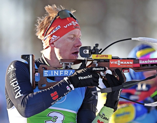 Probleme mit dem Nachladen und der Treffsicherheit: Biathlet Roman Rees  | Foto: IMAGO/TOMI HNNINEN