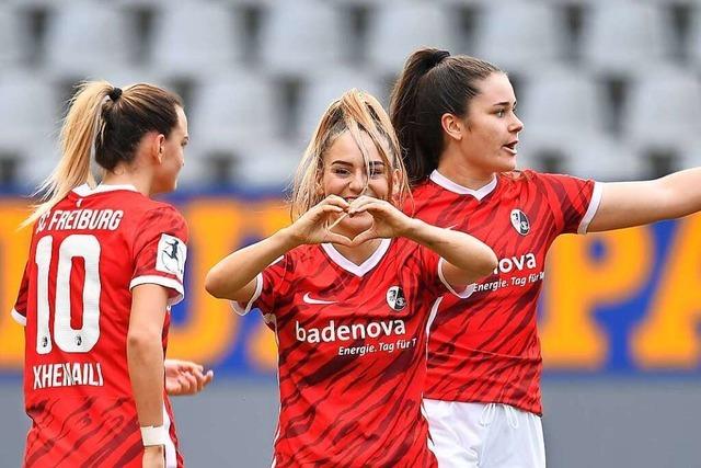 Erster Sieg der Frauen des SC Freiburg im Dreisamstadion – 7:1 gegen Schlusslicht Jena