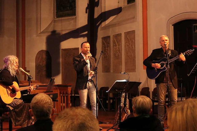 Das Sauter-Rohn-Trio in der evangelischen Stadtkirche in Emmendingen.  | Foto: Georg Vo