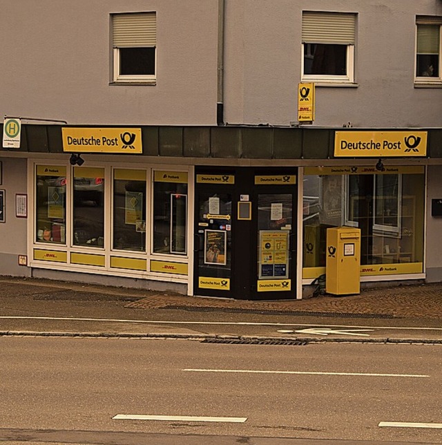 Die Postagentur an der Waldshuter Strae in Laufenburg schliet Ende Mai.  | Foto: Michael Krug