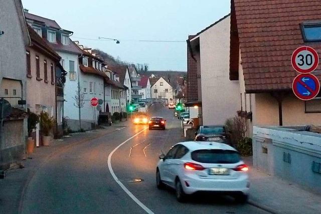 Die Hauptstraße in Wasenweiler wird von April bis Juli gesperrt