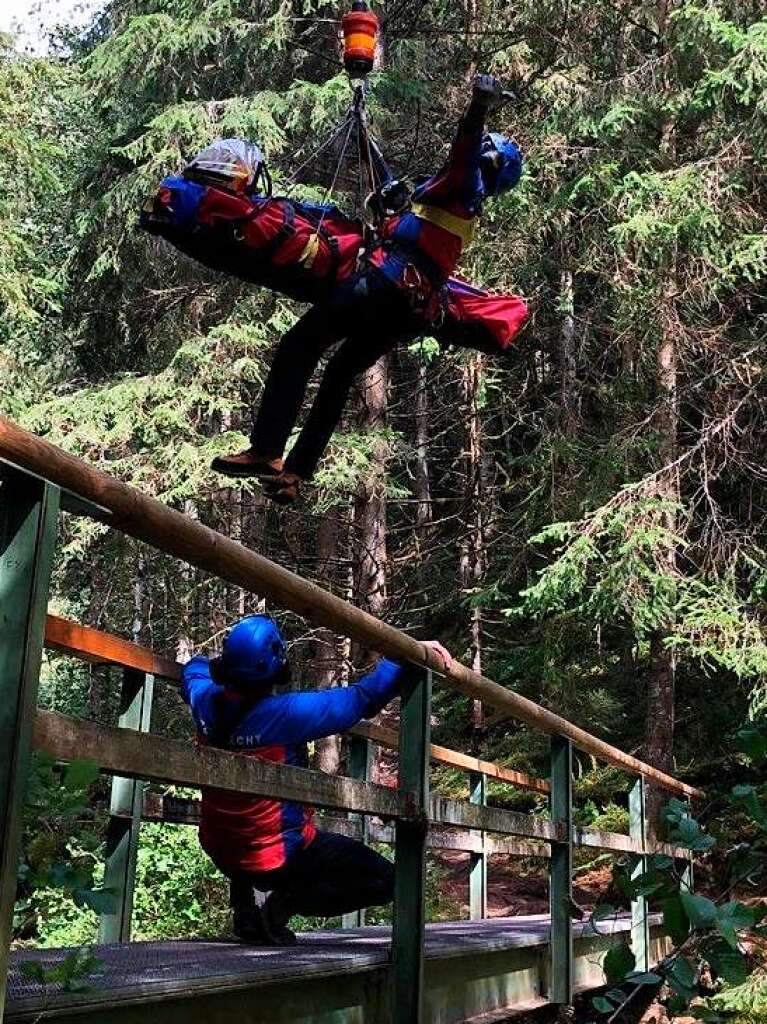 April 2020: Rettung eines Wanderers, der in der Rtenbachschlucht gestrzt ist