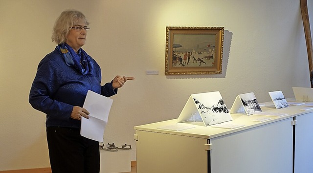 Ariane Dannacher bei der Erffnung der Ausstellung &#8222;Gefahr am Fluss&#8220;  | Foto: Peter Schtz