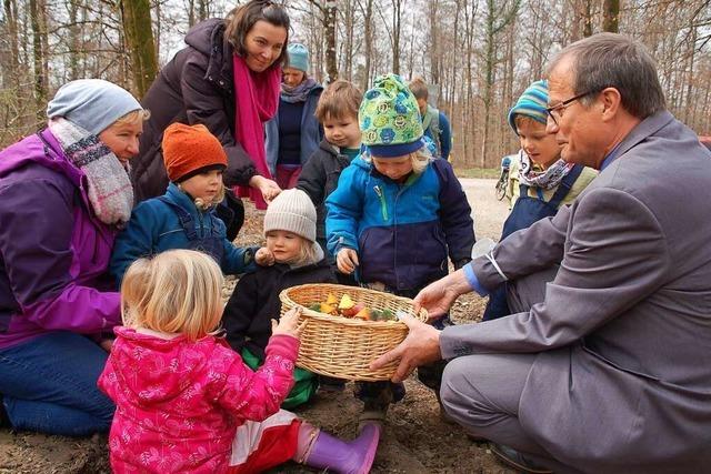 Rheinfeldens erster Waldkindergarten ist eröffnet