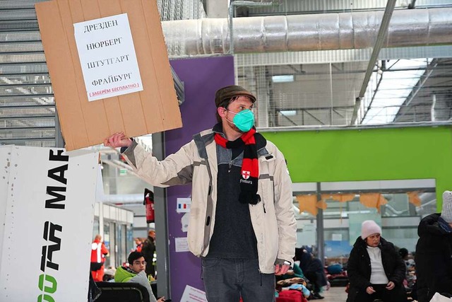 Mit dem Freiburger Buskonvoi knnen Fl...nberg, Stuttgart oder Freiburg fahren.  | Foto: Michael Saurer