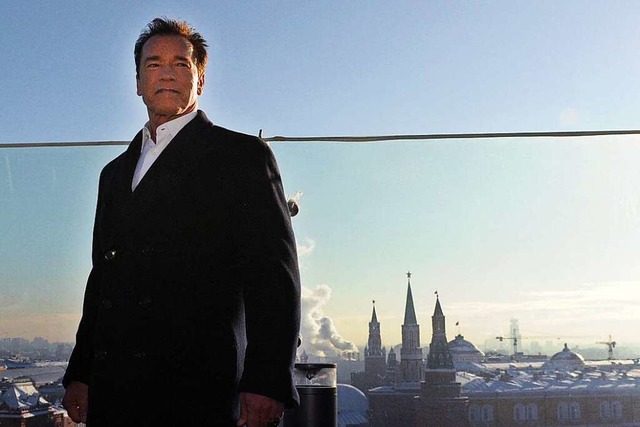 Arnold Schwarzenegger im Jahr 2013 in Moskau.  | Foto: ANDREY SMIRNOV (AFP)