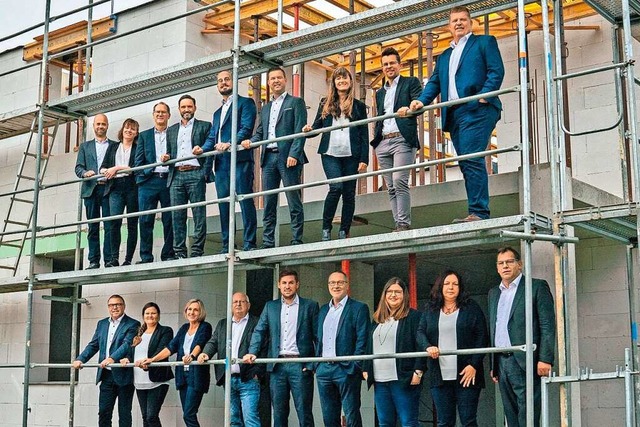 Das  Team Bauen und Wohnen mit den Fin... Immobilienexperten der Volksbank Lahr  | Foto: Volksbank Lahr
