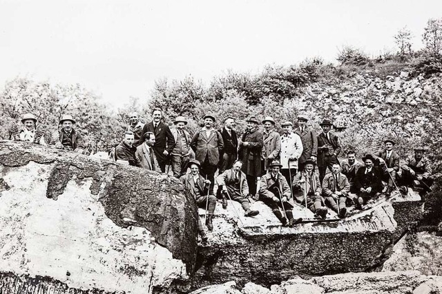 1928: Die Bergwacht Schwarzwald bei einem Ausflug zum Isteiner Klotz  | Foto: Lutz Scherer