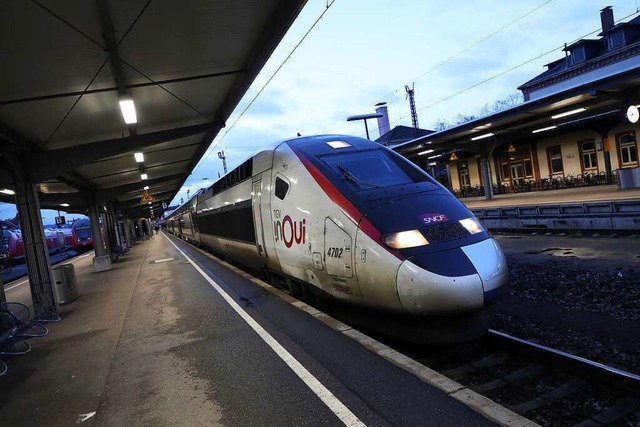 Mit dem TGV nach Straburg und Paris i...riger. Bitte die Reiseauskunft fragen.  | Foto: Christoph Breithaupt