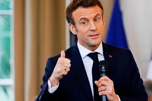 Emmanuel Macron setzt im Wahlkampf auf Stabilität und den Amtsbonus