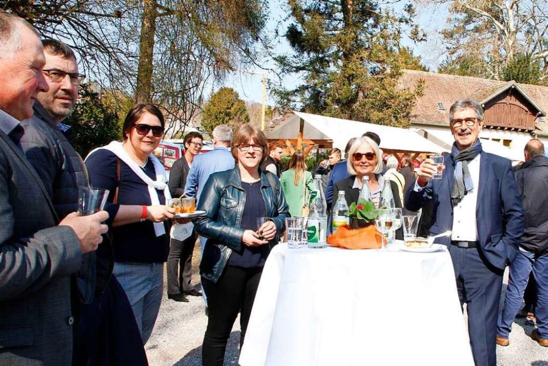 Stehempfang im Stadtpark  | Foto: Heidi Fel