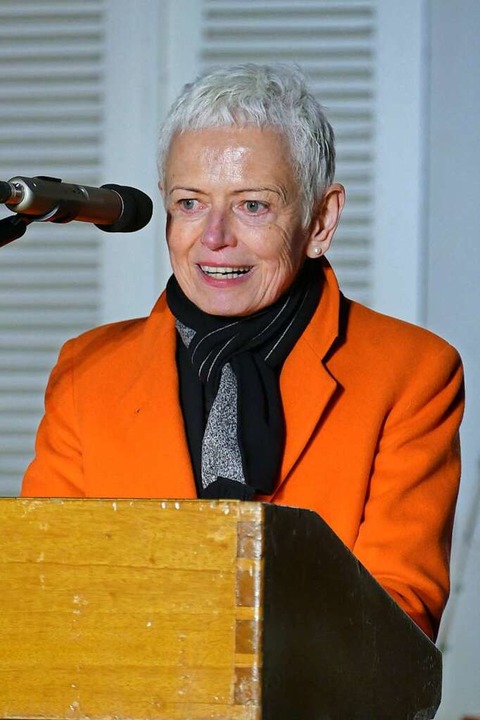 Freut sich ber eine weitere deutsch-f...heit, Brigitte Klinkert aus dem Elsass  | Foto: Sattelberger